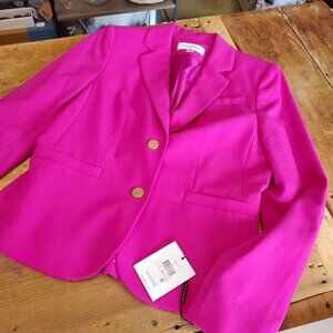 Calvin Klein Women's Hot Pink Tailored Blazer